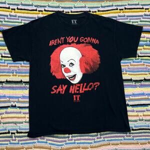 90s Pennywise It Stephen King horror movie graphic tee